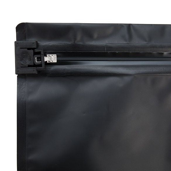 Plastic Bags Matt Black 30.5x10.2x22.9cm with Child-proof Closure (10 Pieces) [CRZ912B]