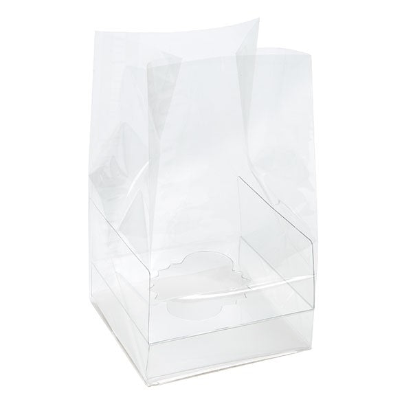 Bags Set with Paper Insert for 1 Cupcake 10.2x10.2x17.8cm (100 pieces) [CBG4]