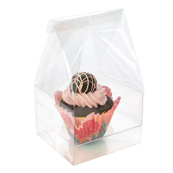 Bags Set for 1 Cupcake 10.2x10.2x22.9cm with White Insert (100 pieces) [CBG4XL]