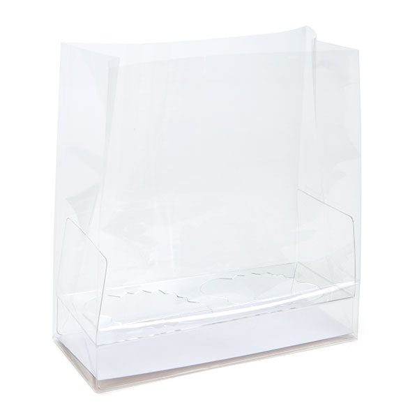 Bags Set for 2 Mini Cupcakes 12.7x5.7x12.7cm with White Insert (100 pieces) [CBG9]