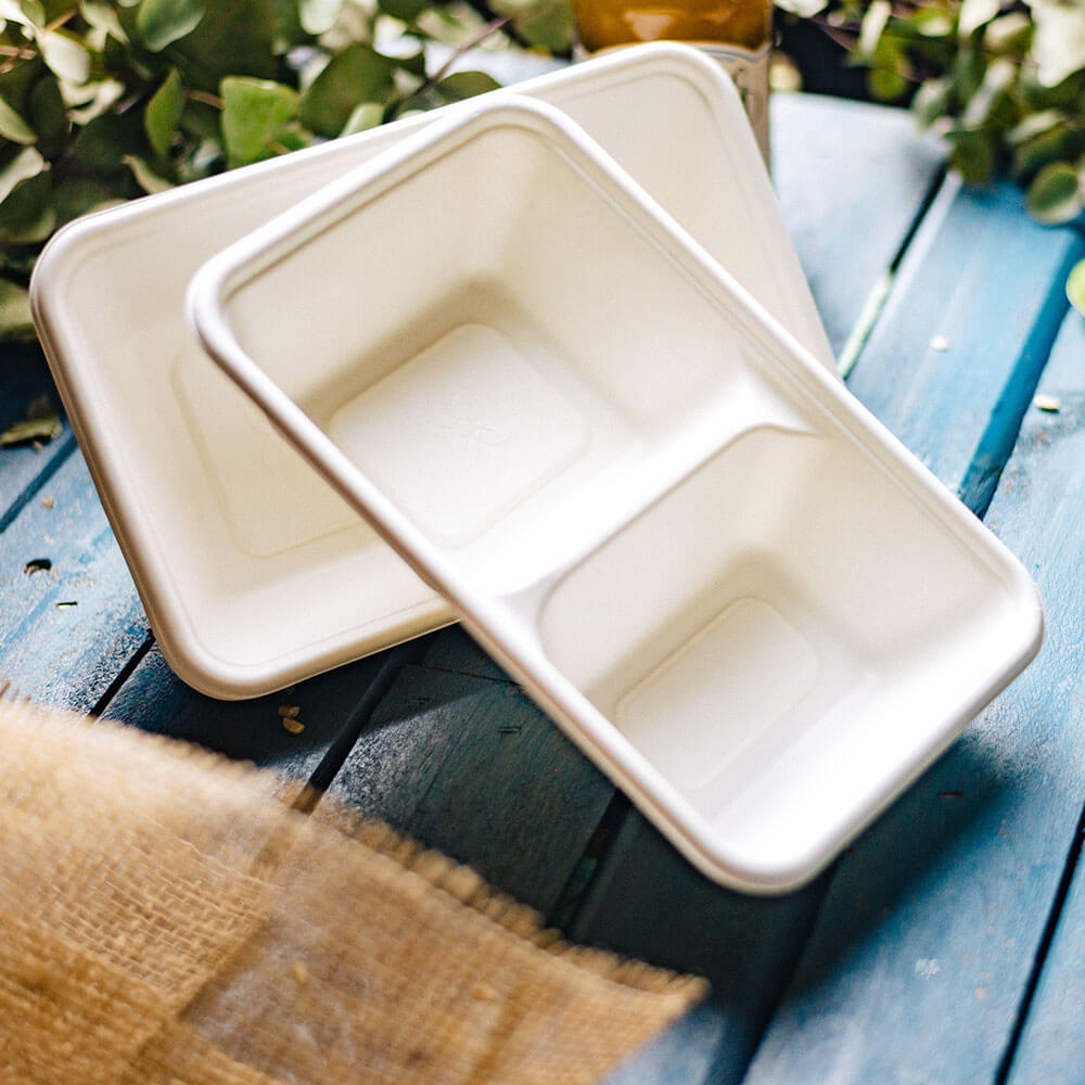 Menu bowl Sugar cane 1000 ml, 23x14.5x5 cm (500 pieces)