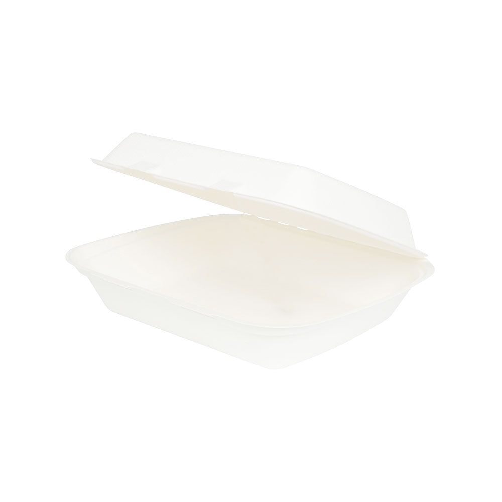 Bowl with lid Sugarcane 25x20x7.5 cm (200 pieces)
