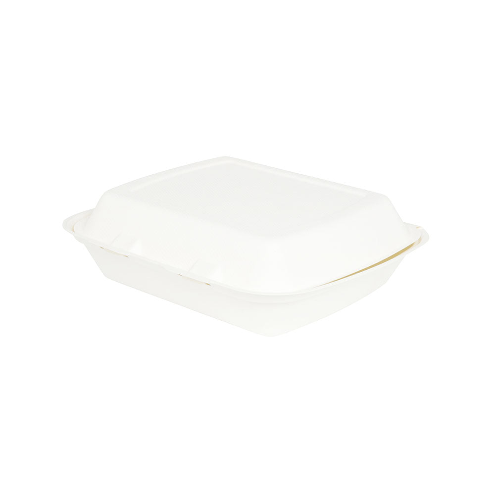 Bowl with lid Sugarcane 25x20x7.5 cm (200 pieces) [GB-DFC01328]