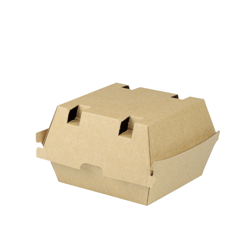 Take-away hamburger boxes Cardboard 13x14x8 cm Brown (250 pieces) [GB-DFC04285]