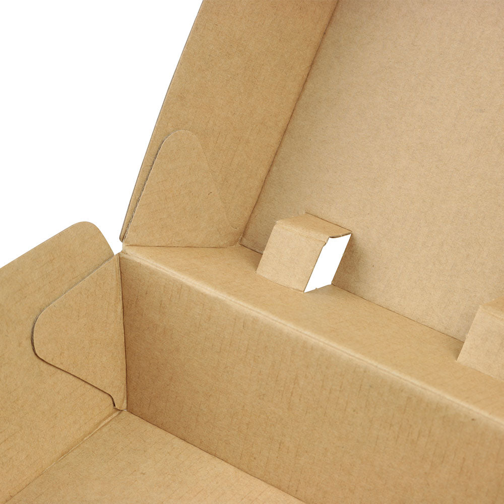 Take-away hamburger boxes Cardboard 13x14x8 cm Brown (250 pieces) [GB-DFC04285]