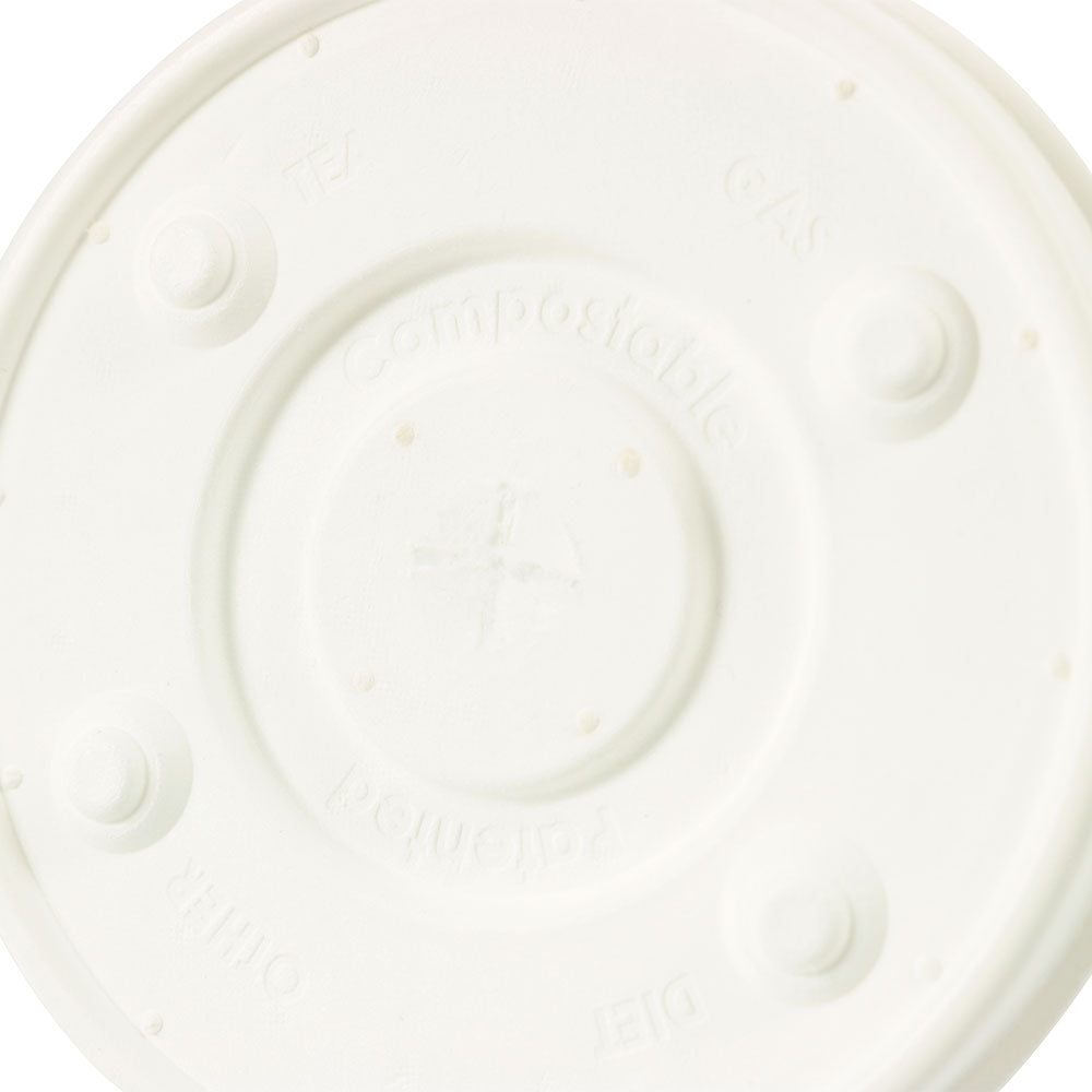 Flat Lid Paper Ø 90 mm White Straw Cross (1000 pieces) [GB-DHD04500]