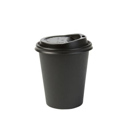 Cup Cardboard 200 ml Ø 80 mm Black (1000 pieces) [GB-DHD04527]
