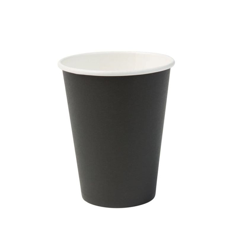 Cup Cardboard 300 ml Ø 90 mm Black (1000 pieces)