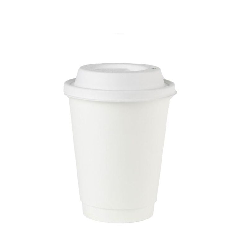 Double-walled Cup Cardboard 300 ml Ø 80 White (500 pieces) [GB-DHD04643]