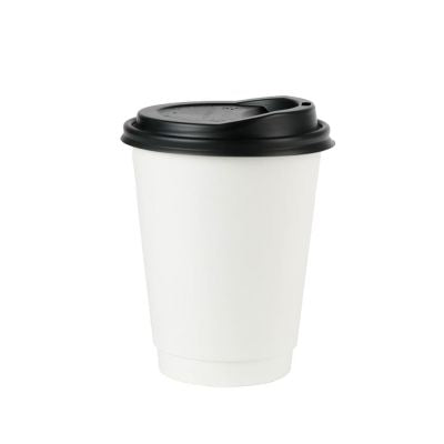 Double-walled Cup Cardboard 300 ml Ø 80 White (500 pieces) [GB-DHD04643]