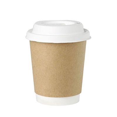 Double-walled Cup Cardboard 200 ml Ø 80 Brown (500 pieces) [GB-DHD04872]