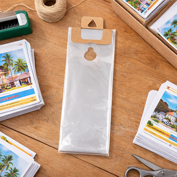Mailing Bags with Handles 15.6x31.4cm 30 micron (100 pieces) [DK6]