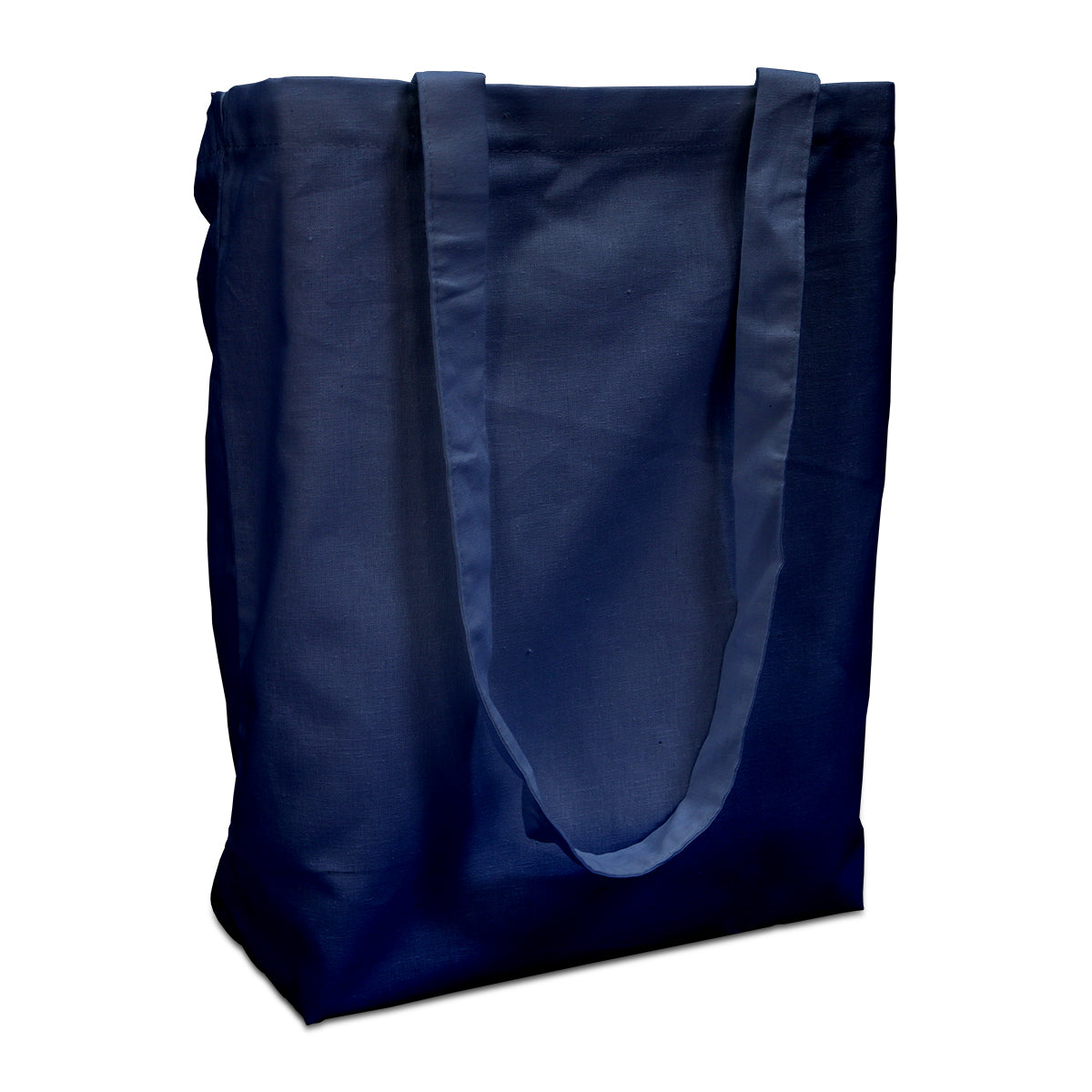 Cotton carrier bags 38x42cm with handle dark blue 38x42cm (250 pcs.)