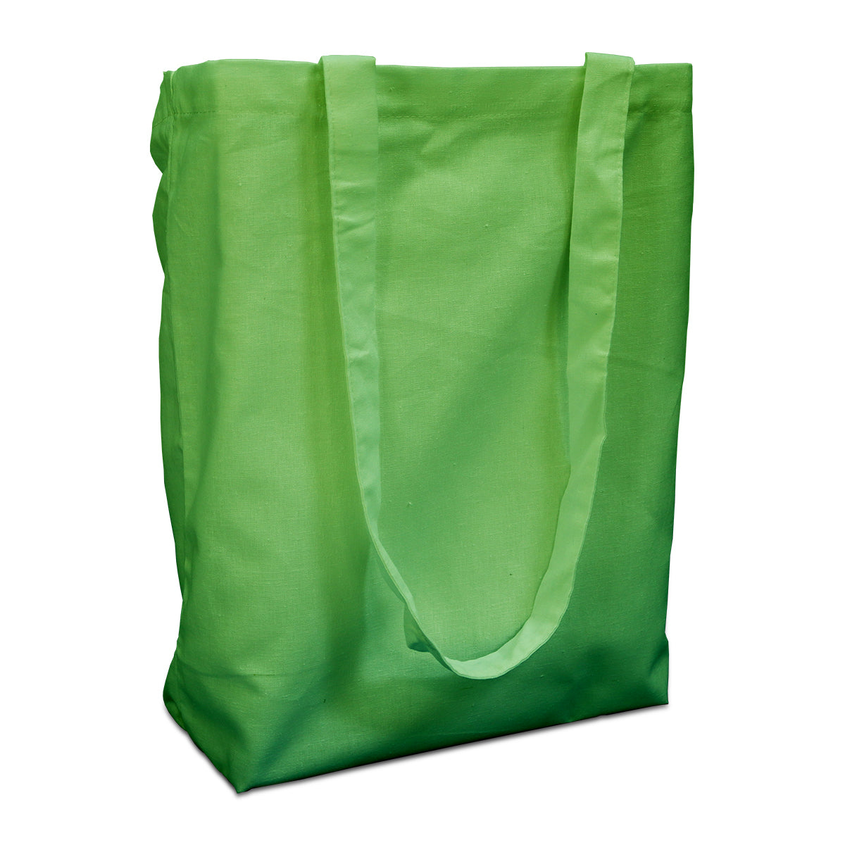 Cotton carrier bags 38x42cm with handle green 38x42cm (250 pcs.)