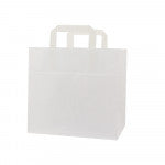 Take-away bags 26+17x25cm White (250 pcs) [FP-DPL041]