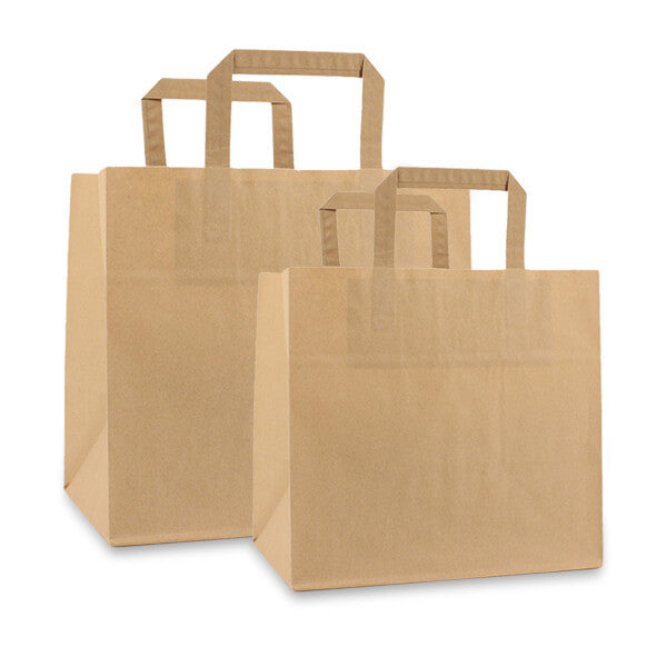 Take-away bags 32+21,5x27cm Brown (250 pcs) [FP-DPL044]