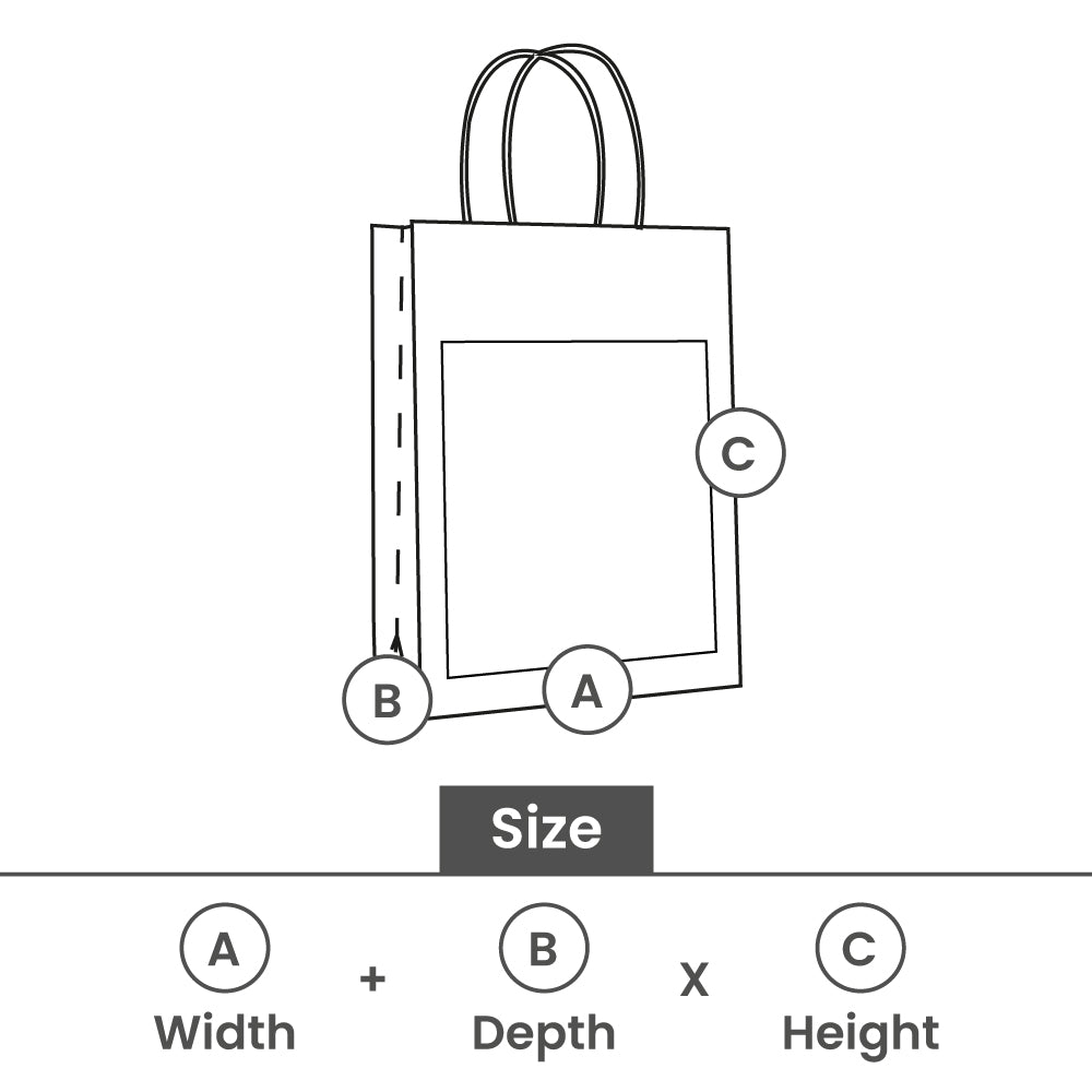 Gift bags with window and tag 22+12x32cm kraft/black (100 pcs) [FP-DPT114]