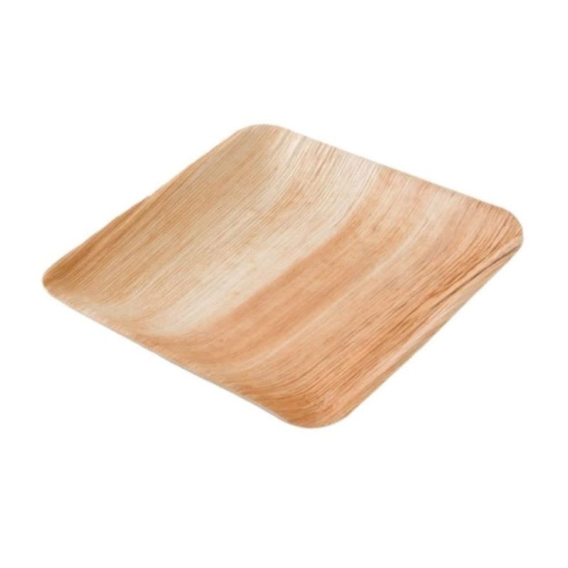 Square Plate Palm Leaf, 23x23 cm (200 pieces)