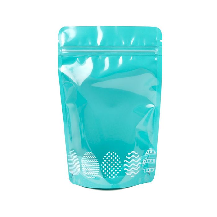 Stand Up Pouches Teal easter 13x7,9x20,6cm (25 Pieces) [ZBGW3TE]