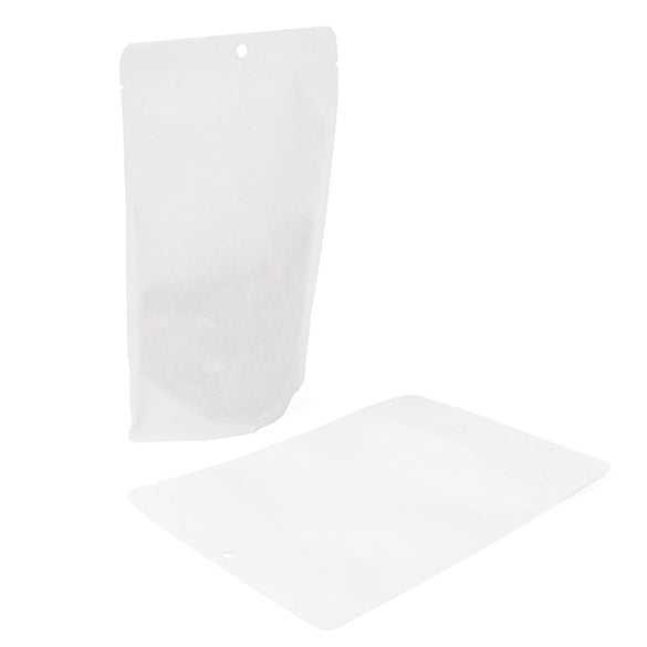 Stand Up Pouch Kraft White Eco-fiendly 14,9x8,9x23,2 cm (100 pieces) [SUPEK7W]