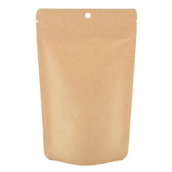 Stand Up Pouches Kraft Compostable 13x7.9x20.6cm | 113 grams (100 pieces) [ZBGEK3]
