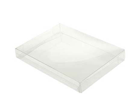 Plastic Gift Boxes 16.2x1.6x16cm Crystal Clear (25 pieces) [FB80]