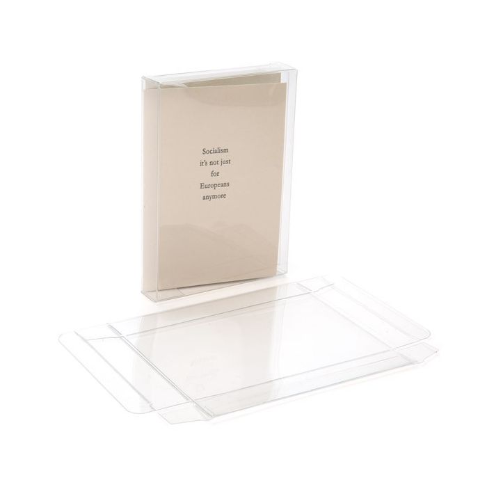 Plastic Gift Boxes 9.5x2.1x13.2cm Crystal Clear (25 pieces) [FB129]