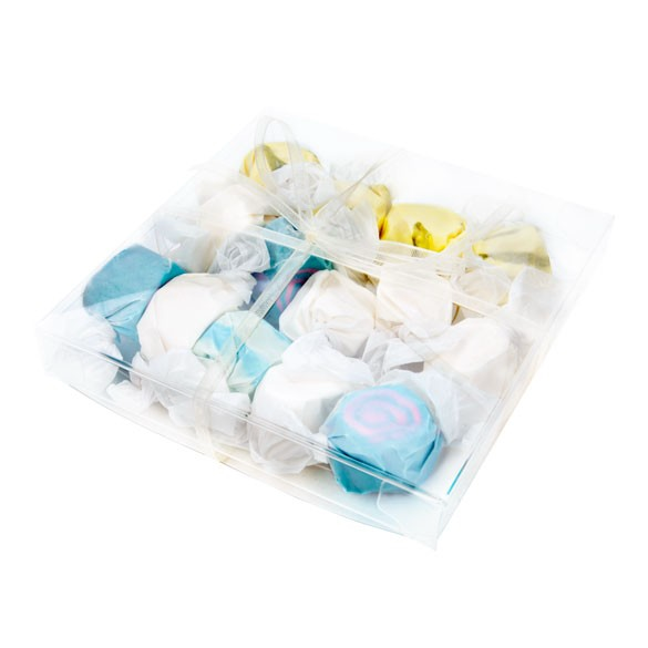 Plastic Gift Boxes 10.5x1.6x10.4cm Crystal Clear (25 pieces) [FB231]
