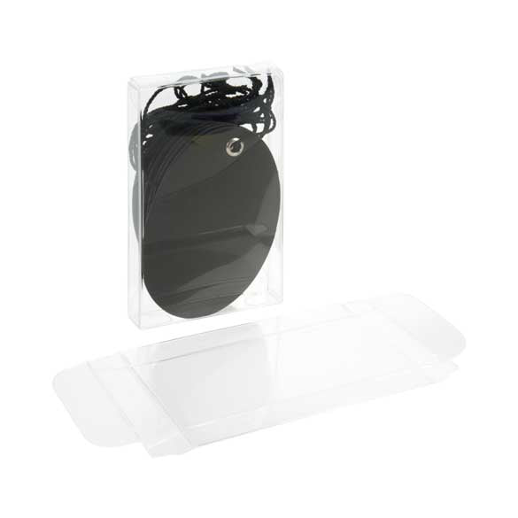 Plastic Gift Boxes 5.4x1.3x9.2cm Crystal Clear (25 pieces) [FB288]