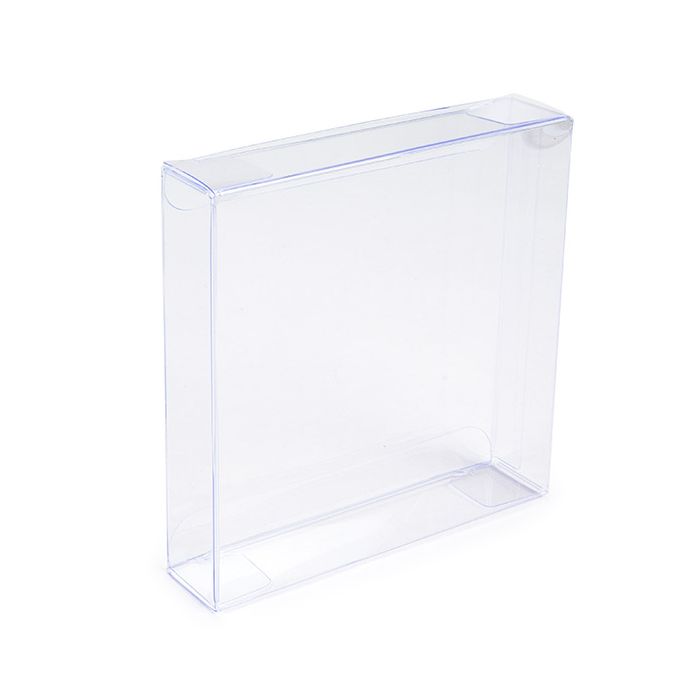 Plastic Gift Boxes 11,4x2,5x11,4 cm Crystal Clear (25 pieces) [FB304]