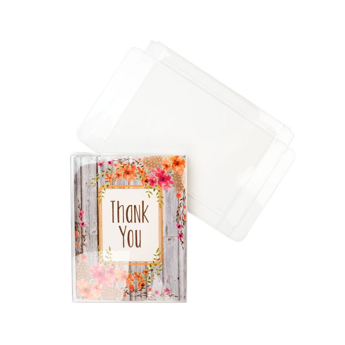 Plastic Gift Boxes 11.1x1.6x14.3cm Crystal Clear