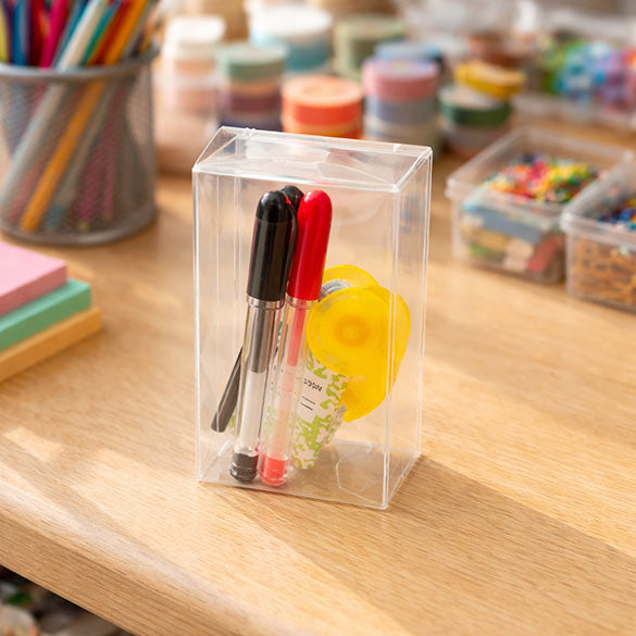 Plastic Gift Boxes 5.4x1.7x9.2cm Crystal Clear (25 pieces) [FB36]