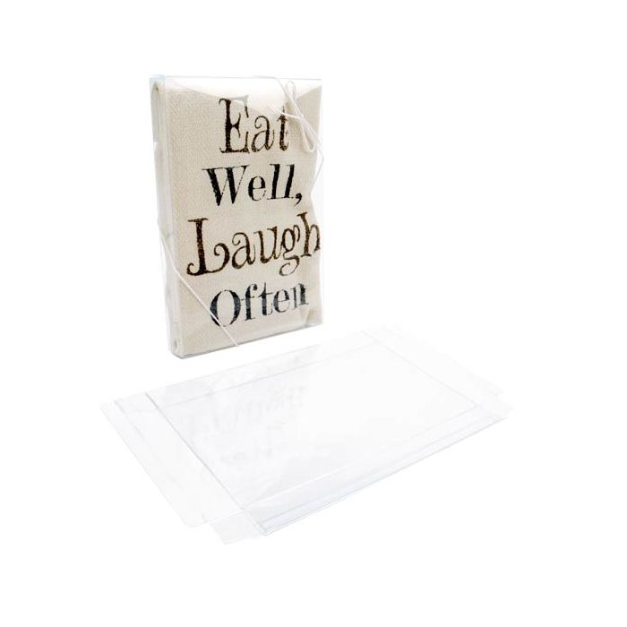 Plastic Gift Boxes 14.9x2.5x22.7cm Crystal Clear (25 pieces) [FB44]