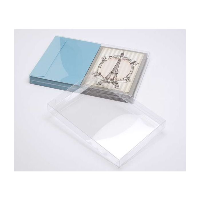 Plastic Gift Boxes 14.9x2.5x22.7cm Crystal Clear (25 pieces) [FB44]
