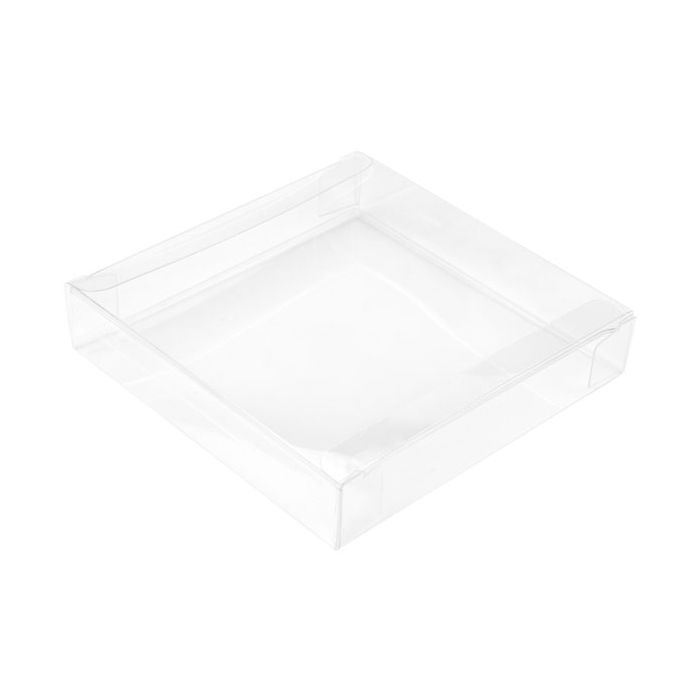 Plastic Gift Boxes 13.1x2.5x12.9cm Crystal Clear (25 pieces) [FB47]