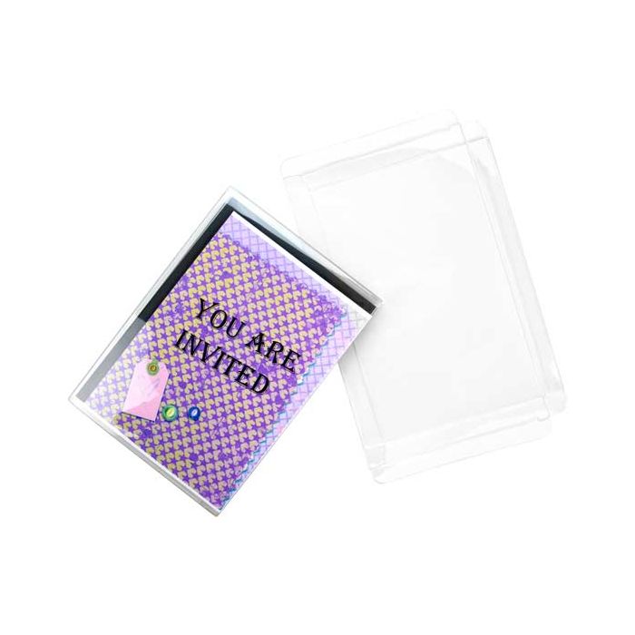 Plastic Gift Boxes 9.7x1.6x17.3cm Crystal Clear (25 pieces) [FB66]