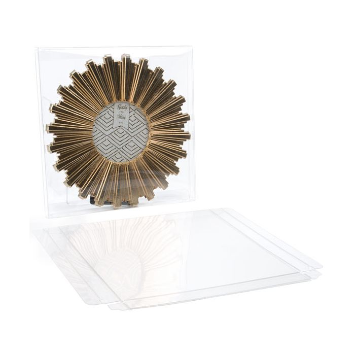 Plastic Gift Boxes 16.8x1.6x16.7cm Crystal Clear (25 pieces) [FB82]