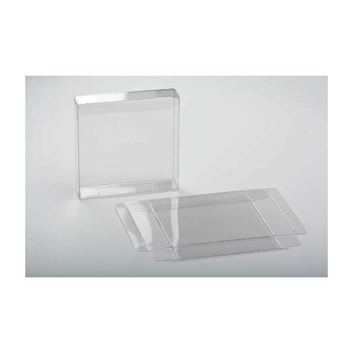 Plastic Gift Boxes 10.5x2.5x10.3cm Crystal Clear (25 pieces) [FB99]