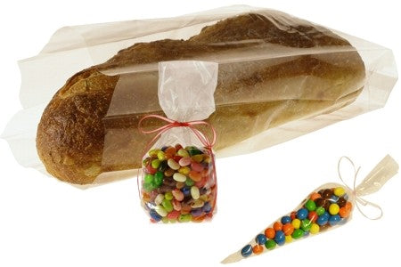 Plastic Bags 17.8x10.2x45.7cm with side gusset (100 pieces) [FDAGB7]