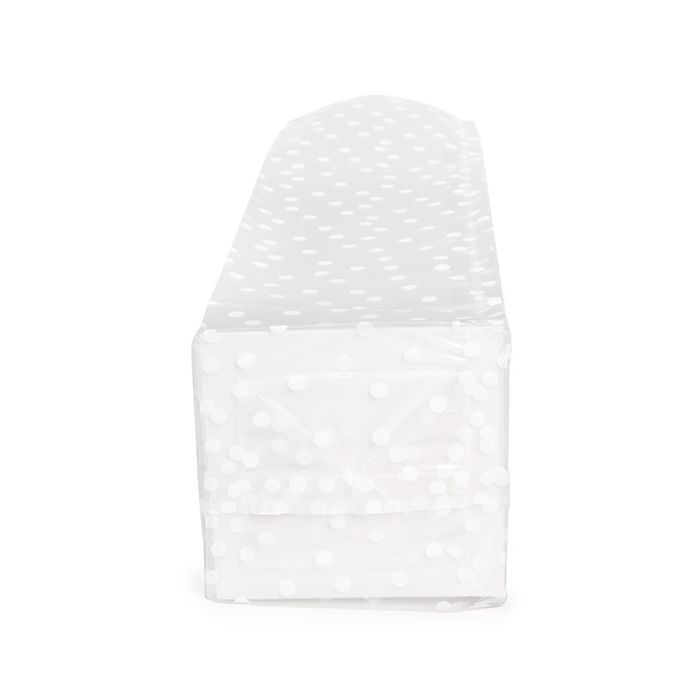Frosted Polka Dots Flat Bottom Gusset Bags w/ Paper Insert 5,1x5,1x21 cm (100 pieces) [FFGPB11D]
