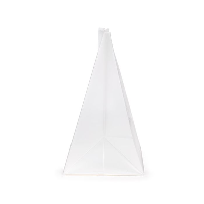 Frosted Flat Bottom Gusset Bags w/ Paper Insert 10,2x10,2x17,8 cm (100 pieces) [FFGPB9]