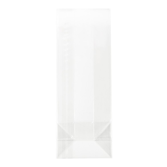 Block Bottom Bags Clear 8.9x5.7x24.8cm (100 pieces) [FG15]