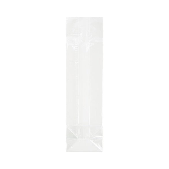Block Bottom Bags Clear 7x5.1x25.4cm (100 pieces) [FG17]