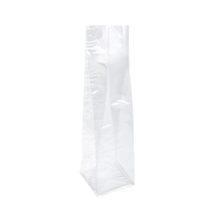 Block Bottom Bags Clear 8x5x25cm (100 pieces) [FG85]