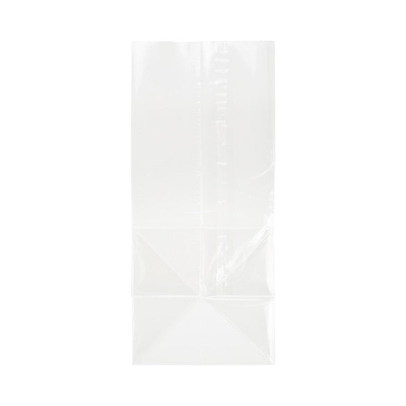Block Bottom Bags Clear 10.2x10.2x22.9cm (100 pieces) [FG7]