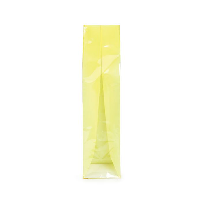 Block Bottom Bags Neon Yellow w/ Paper Insert 5,1x5,1x21 cm (100 pieces) [FGPB11NY]