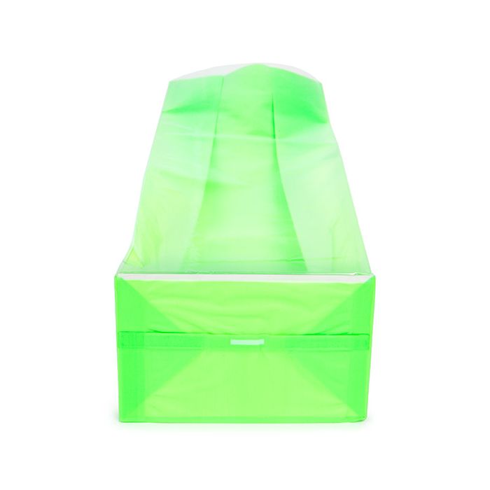 Block Bottom Bags Neon Green w/ Paper Insert 8,9x5,7x30,5 cm (100 pieces) [FGPB16NG]