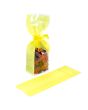 Block Bottom Bags Neon Yellow w/ Paper Insert 8,9x5,7x30,5 cm (100 pieces) [FGPB16NY]