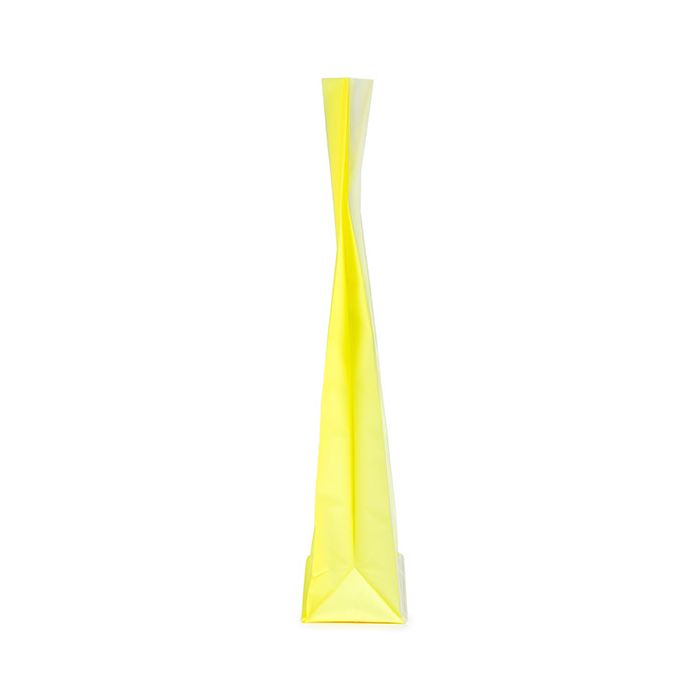 Block Bottom Bags Neon Yellow w/ Paper Insert 8,9x5,7x30,5 cm (100 pieces) [FGPB16NY]
