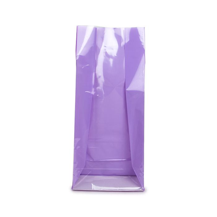 Block Bottom Bags Neon Purple w/ Paper Insert 12,7x7,6x30,5 cm (100 pieces) [FGPB1NP]
